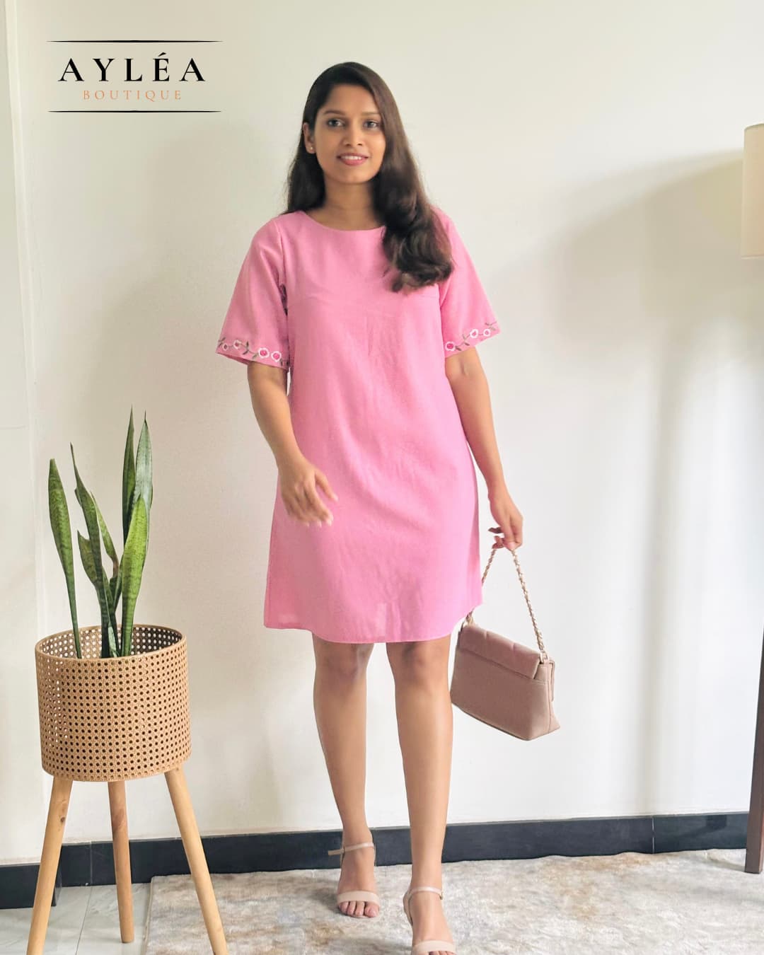 Petal Linen Dress — view 2