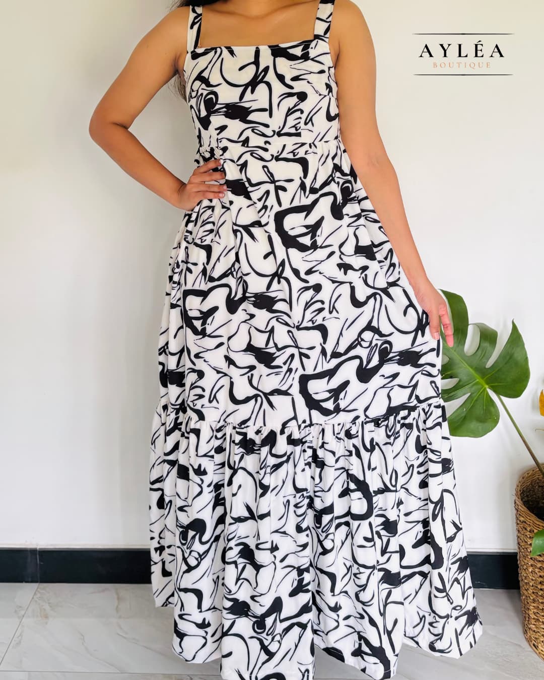 Midnight Sketch Maxi Dress — view 2