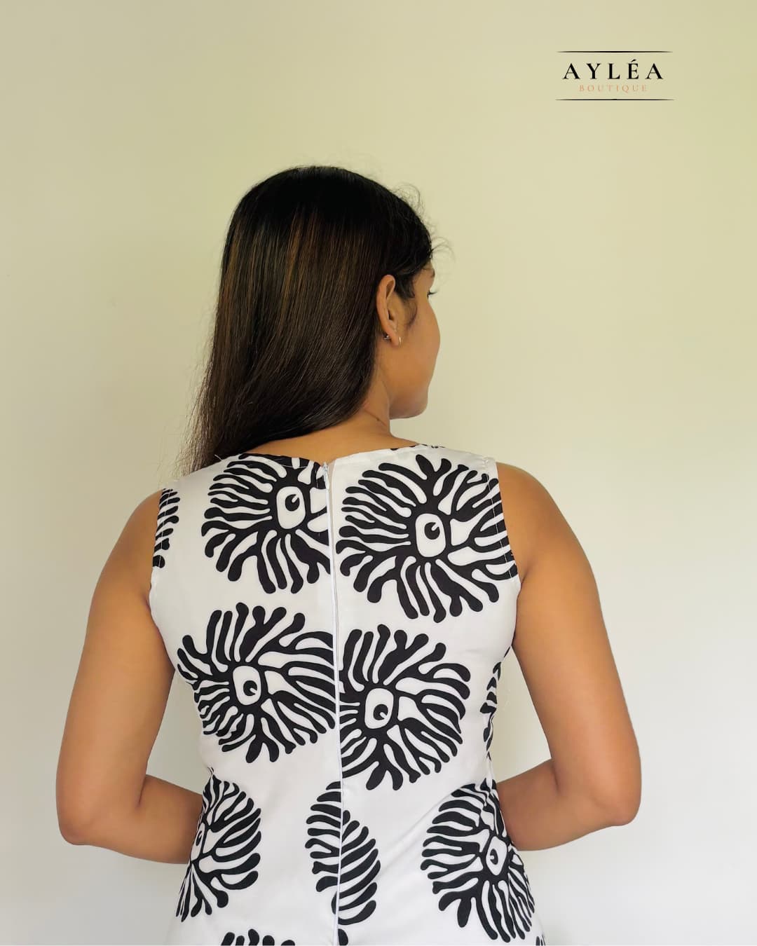 Snow Bloom Short Dress — view 3
