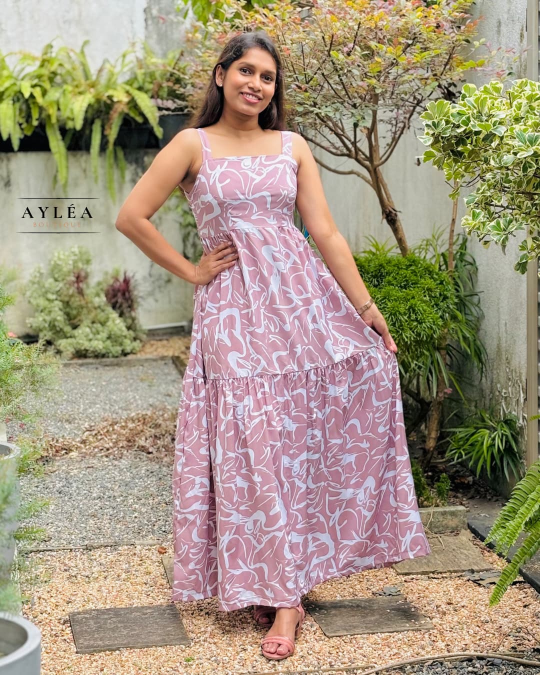 Rose Mist Maxi Dress
