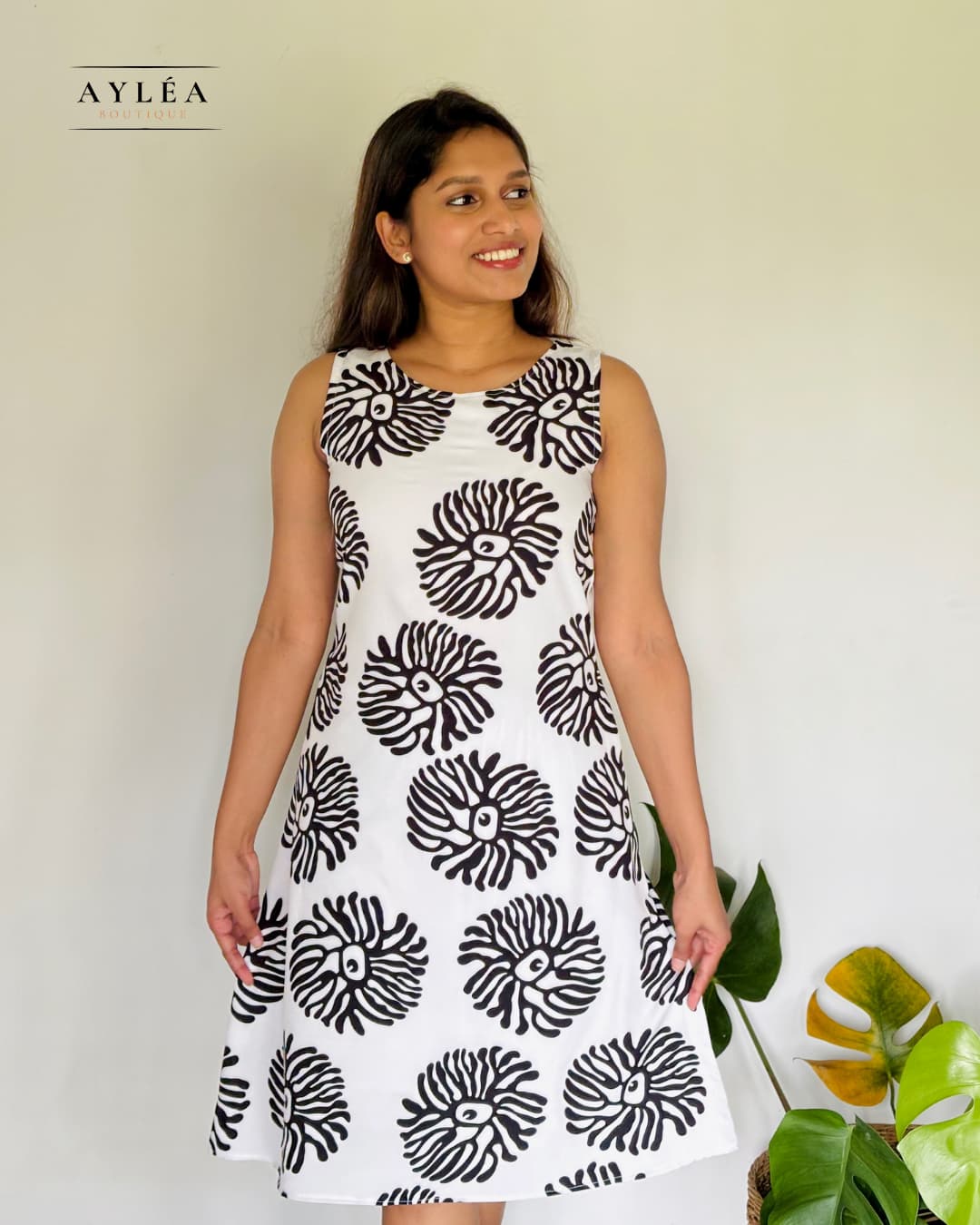 Snow Bloom Short Dress — view 2